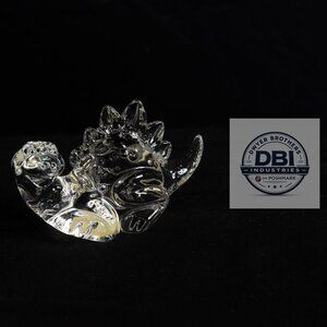 Vintage Princess House Lead Crystal Dinosaur Figurine Germany w/Box